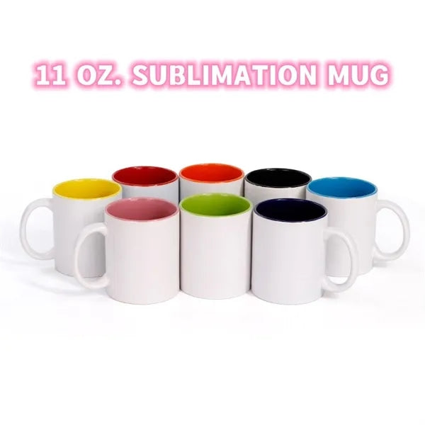 Two-Tone Full Color 11 oz Sublimation Ceramic Coffee Mug