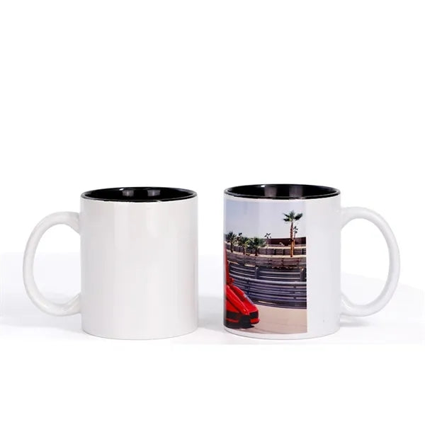 Two-Tone Full Color 11 oz Sublimation Ceramic Coffee Mug