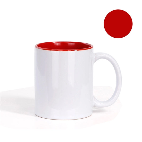Two-Tone Full Color 11 oz Sublimation Ceramic Coffee Mug
