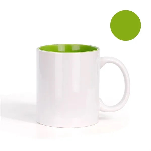 Two-Tone Full Color 11 oz Sublimation Ceramic Coffee Mug
