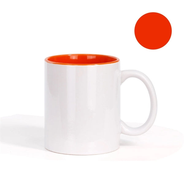 Two-Tone Full Color 11 oz Sublimation Ceramic Coffee Mug