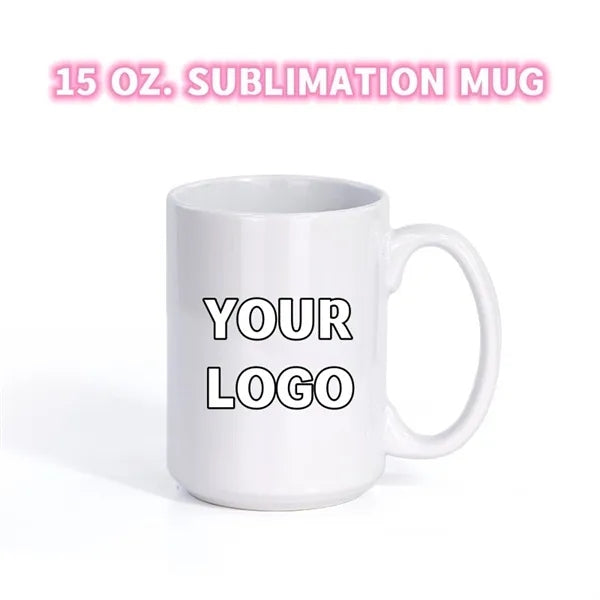 Full Color Sublimated 15 oz. Ceramic Coffee Mug