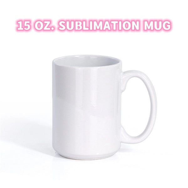 Full Color Sublimated 15 oz. Ceramic Coffee Mug