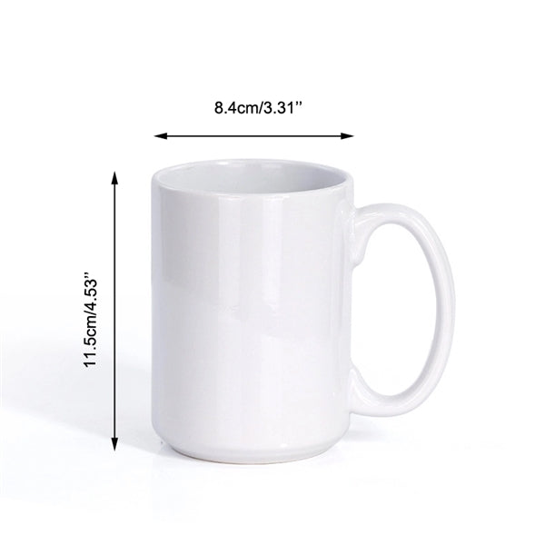 Full Color Sublimated 15 oz. Ceramic Coffee Mug