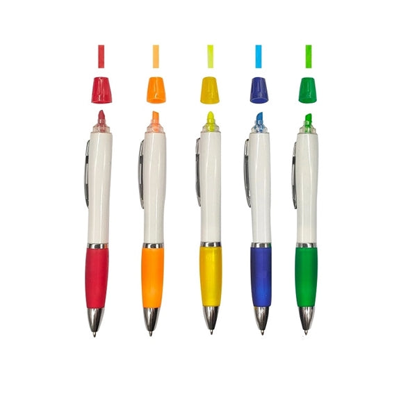 2-in-1 Ballpoint Pen and Highlighter