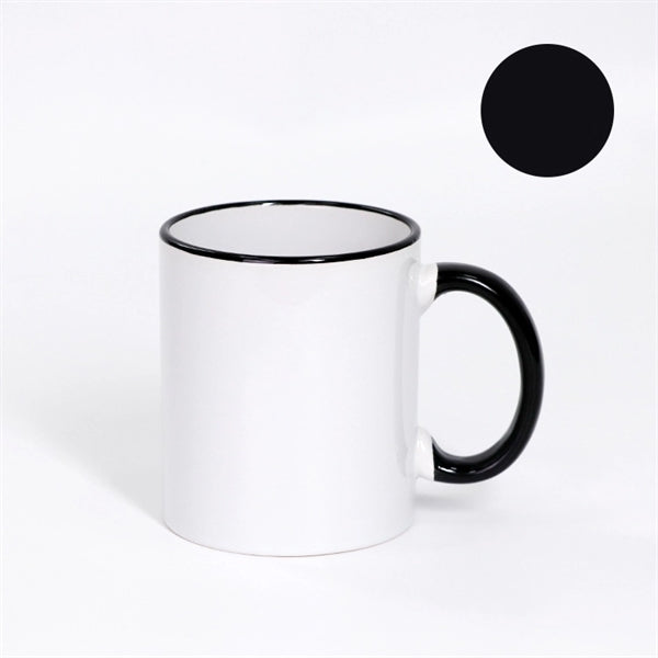 Two-Tone Coffee Mug 11 oz Ceramic Sublimated Cups