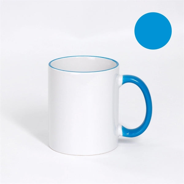 Two-Tone Coffee Mug 11 oz Ceramic Sublimated Cups