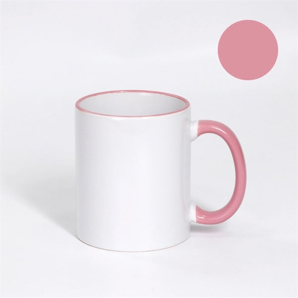 Two-Tone Coffee Mug 11 oz Ceramic Sublimated Cups