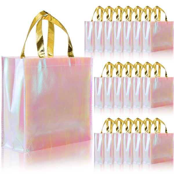 Pink Non Woven Tote Bag With Handles