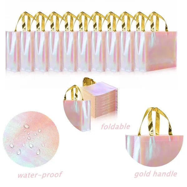 Pink Non Woven Tote Bag With Handles