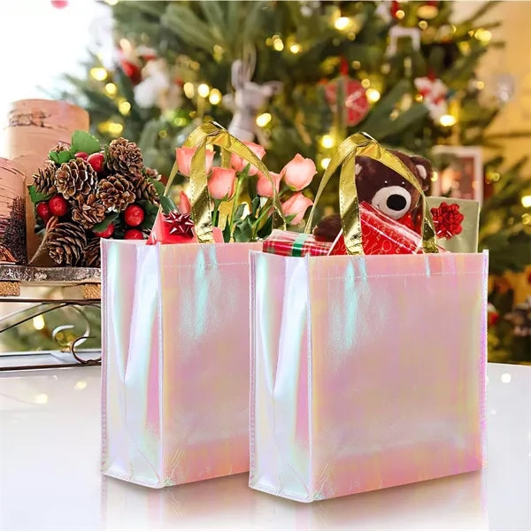 Pink Non Woven Tote Bag With Handles