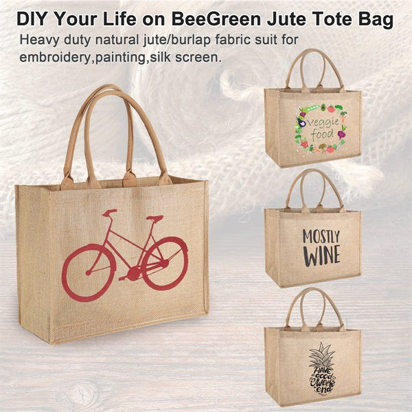 Burlap Jute Tote Bags