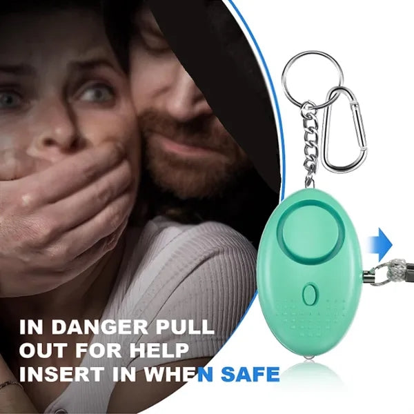 LED Light Emergency Self-Defense Alarm Keychain