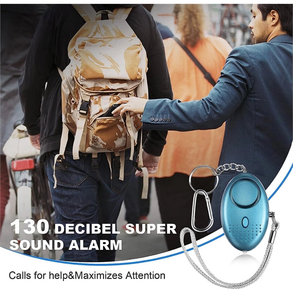 LED Light Emergency Self-Defense Alarm Keychain