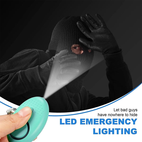 LED Light Emergency Self-Defense Alarm Keychain
