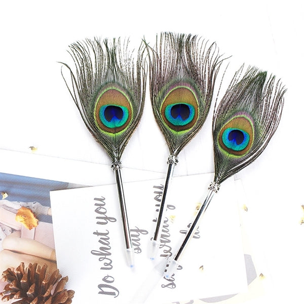 Peacock Feather Ballpoint Gift Pen