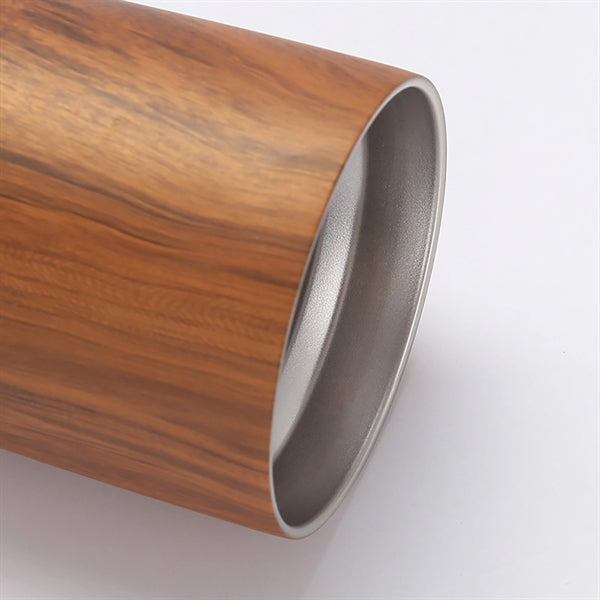 Wood Grain Coffee Tumbler