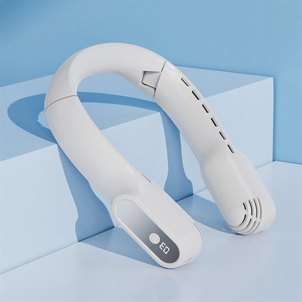 4000 mAh Rechargeable Folding Leaf-less Neck Fan