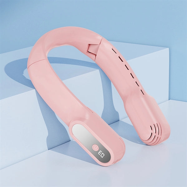 4000 mAh Rechargeable Folding Leaf-less Neck Fan
