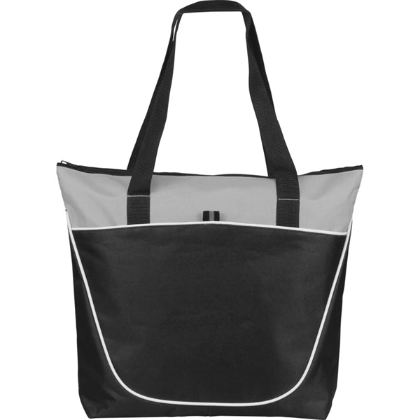 Seattle Zippered Poly-Canvas Tote Bag