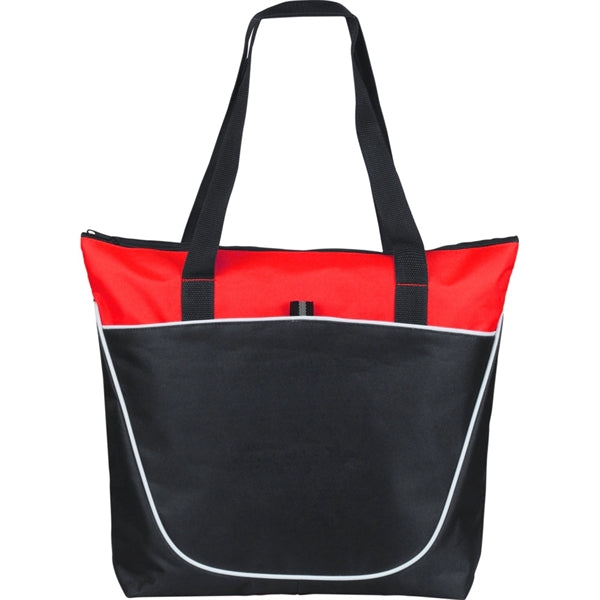 Seattle Zippered Poly-Canvas Tote Bag