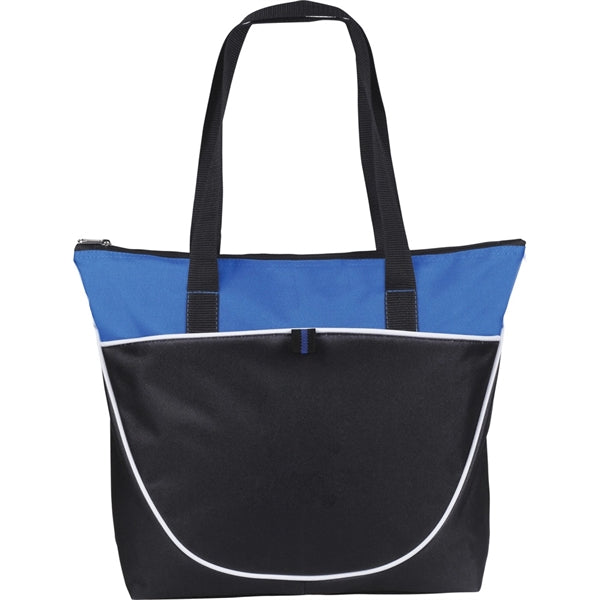 Seattle Zippered Poly-Canvas Tote Bag