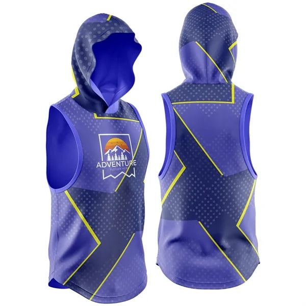 Men's 160 GSM Brushed Milk Silk Sleeveless Pullover Hoodies
