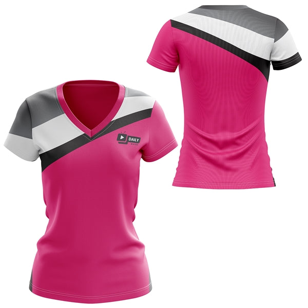 Women's 160 GSM Brushed Milk Silk Sublimated jersey T-Shirt