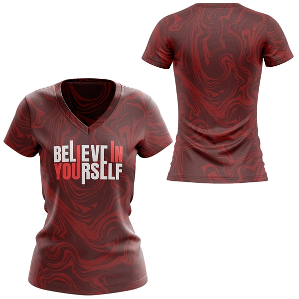 Women's 160 GSM Brushed Milk Silk Sublimated jersey T-Shirt