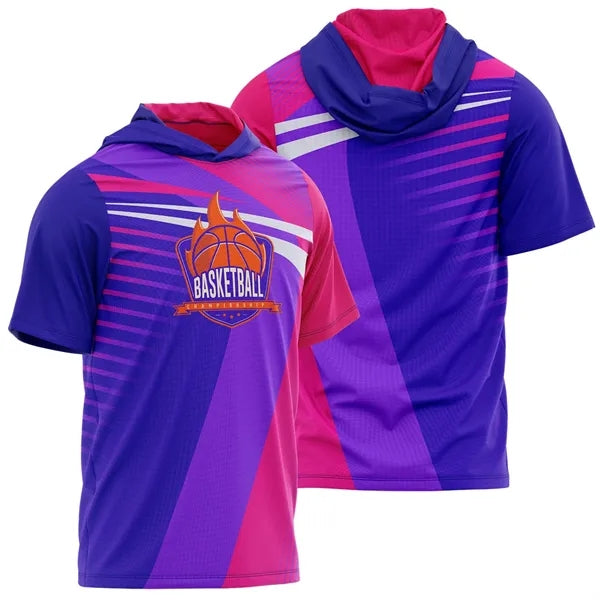 Women's 160 GSM Brushed Milk Silk Sublimation Hoodie T-Shirt