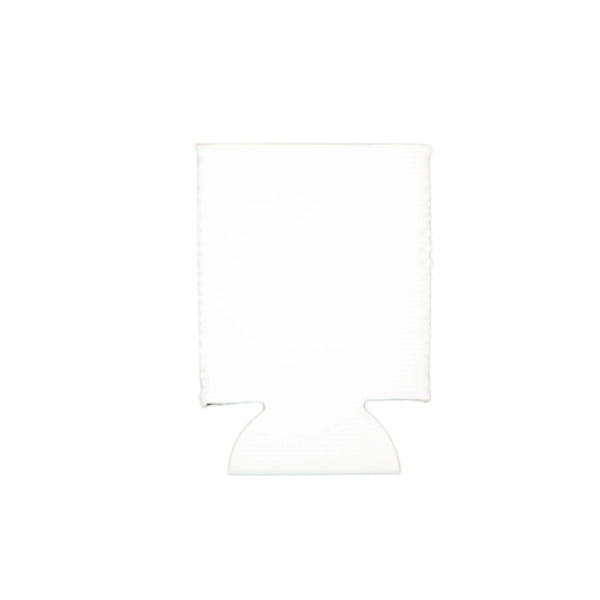White Neoprene Flat Can Cooler