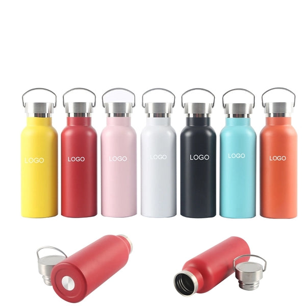17oz Vacuum Stainless Steel Water Bottle with Leak Proof Lid