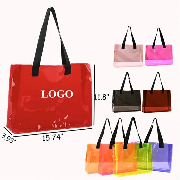 PVC Shopping Beach Tote Bag