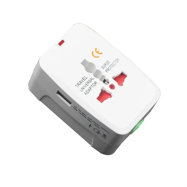 Portable UniversalTravel Plug Adaptor Wall Charger with USB