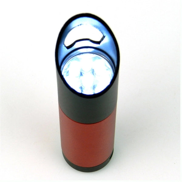 Logo Bottle Opener Mini LED Flashlight