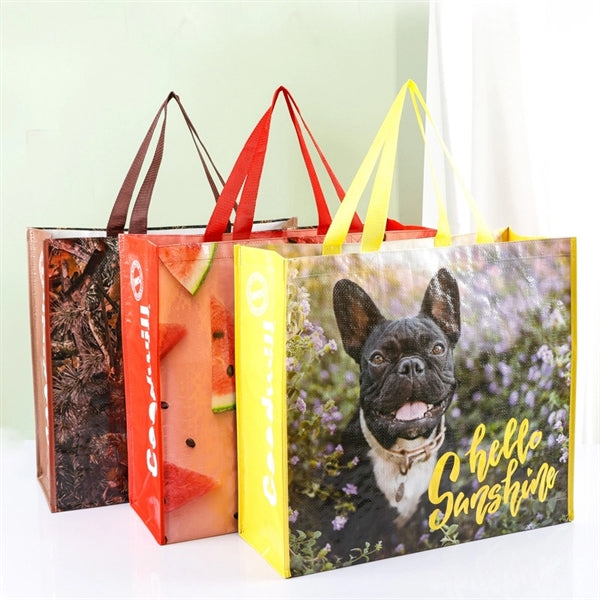 Thick waterproof coated woven bag