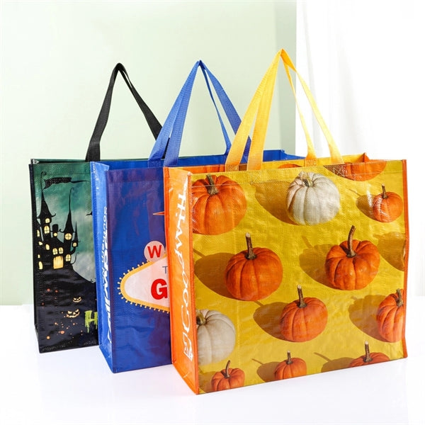 Thick waterproof Laminated Grocery Tote Bag