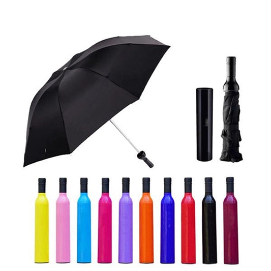 Wine Bottle Folding Umbrella