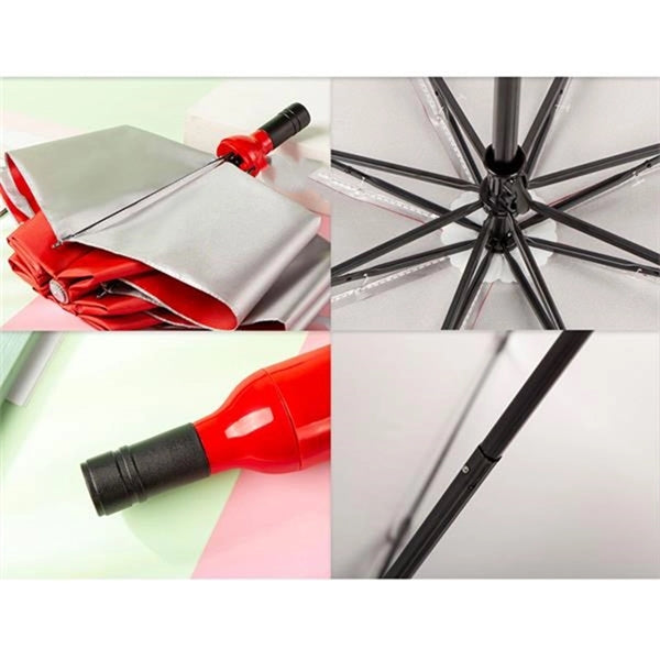 Wine Bottle Folding Umbrella