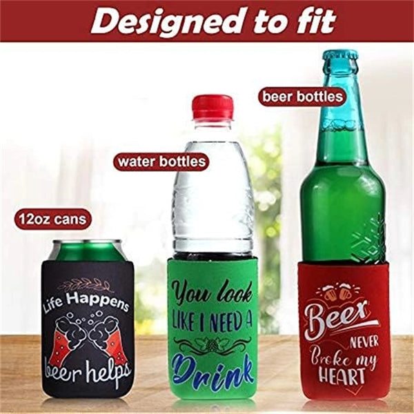 12 oz Neoprene Can Cooler With Customized Logo