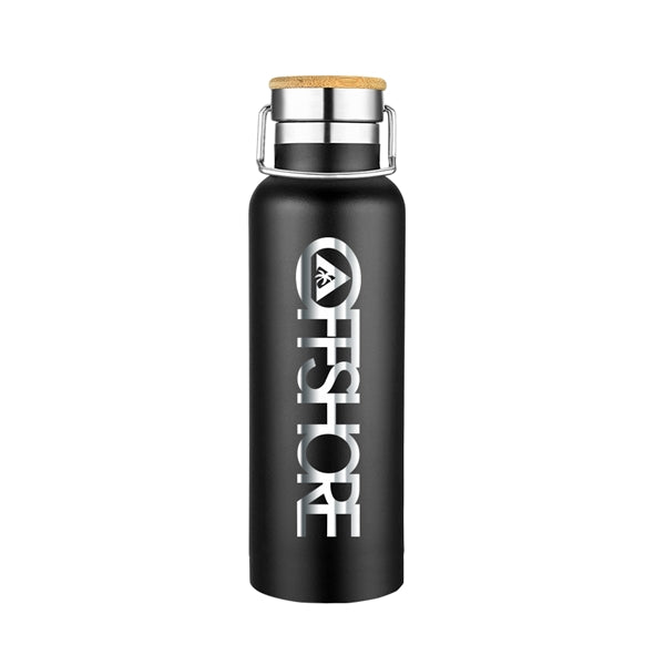 Smith 20oz Stainless Steel Bamboo Cap Water Bottle