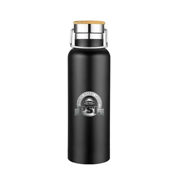 Smith 20oz Stainless Steel Bamboo Cap Water Bottle