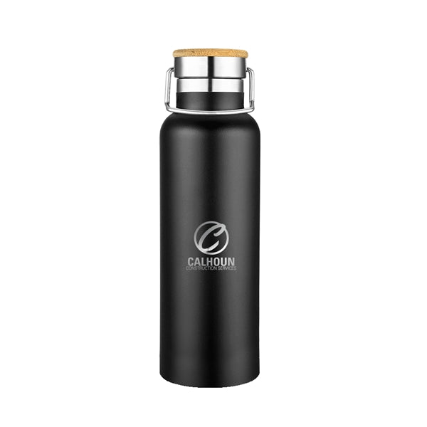 Smith 20oz Stainless Steel Bamboo Cap Water Bottle