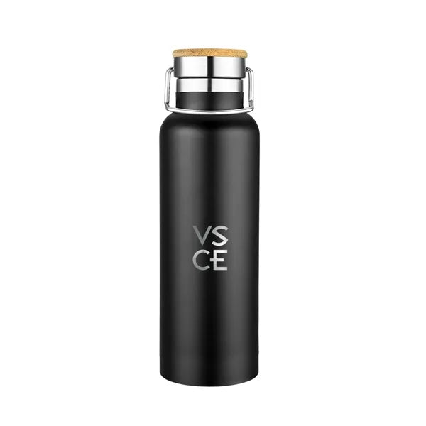 Smith 20oz Stainless Steel Bamboo Cap Water Bottle