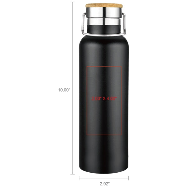 Smith 20oz Stainless Steel Bamboo Cap Water Bottle
