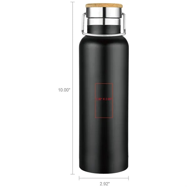 Smith 20oz Stainless Steel Bamboo Cap Water Bottle