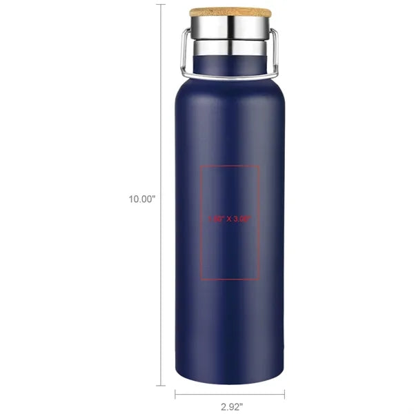Smith 20oz Stainless Steel Bamboo Cap Water Bottle