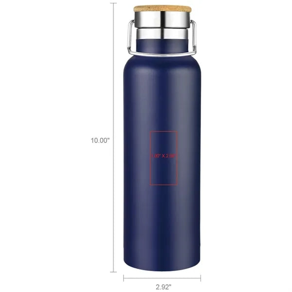 Smith 20oz Stainless Steel Bamboo Cap Water Bottle