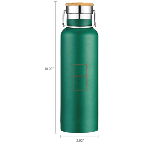 Smith 20oz Stainless Steel Bamboo Cap Water Bottle