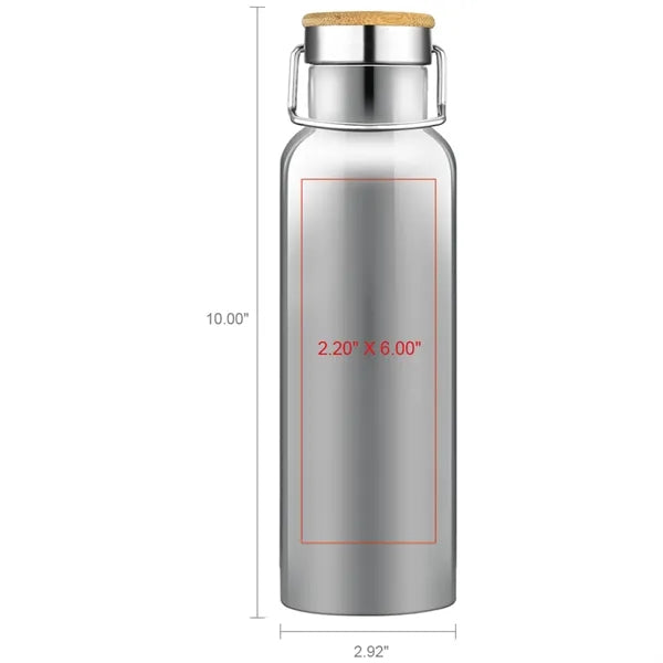 Smith 20oz Stainless Steel Bamboo Cap Water Bottle